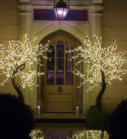 Warm welcome entrance front door